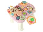 Lean Toys, pchacz, stolik edukacyjny, interaktywny, 2w1, różowy