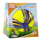 Lean Toys, piłka piankowa na sznurku, żółta, 14 cm