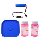 Lean Toys, pistolet do baniek mydlanych, niebieski