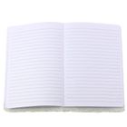 Lean Toys, pluszowy notatnik, linie, srebrny ptak, brokat, 1 szt.