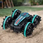 Lean Toys, pływający pojazd kaskaderski 4-4, zdalnie sterowany, turkusowy