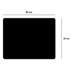 Lean Toys, podkładka pod mysz, antypoślizgowa, czarna, 30-25 cm