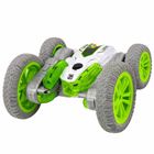 Lean Toys, pojazd kaskaderski zdalnie sterowany, światła dym drift 360°, zielone