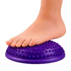 Lean Toys, półkula sensoryczna do masażu i ćwiczeń równowagi, fioletowa, 16 cm