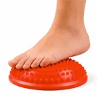 Lean Toys, półkula sensoryczna do masażu i ćwiczeń równowagi, pomarańczowa, 16 cm