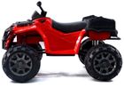 Lean Toys, Quad, pojazd na akumulator, czerwony