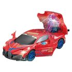 Lean Toys, samochód sportowy, pojazd z czujnikiem przeszkód, interaktywny