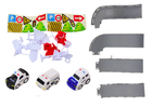 Lean Toys, samolot policyjny, pojazd interaktywny 2w1