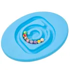 Lean Toys, sensoryczna deska równoważąca, piłeczki kauczukowe, niebieska, 5 szt.