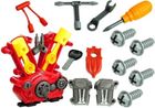 Lean Toys, silnik do rozkręcania + narzędzia