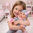 Lean Toys, siusiająca lalka bobas z akcesoriami, 35 cm