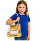 Lean Toys, śpiący biały kot na poduszce, maskotka