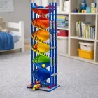 Lean Toys, spiralna wieża, tor kulek, klocki konstrukcyjne, 550 elementów