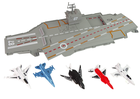 Lean Toys, statek lotniskowiec, zestaw z odrzutowcami