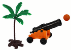 Lean Toys, statek piracki z akcesoriami, 23 elementy
