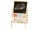 Lean Toys, tablica do rysowania edukacyjna, 2w1, drewniana