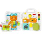 Lean Toys, tablica manipulacyjna, zabawka interaktywna, książka, 16 elementów