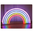 Lean Toys, Tęcza, lampka dekoracyjna na baterie, neonowa, LED
