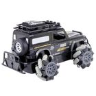 Lean Toys, terenówka, pojazd zdalnie sterowany, obrót 360, czarny, 1:12