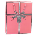 Lean Toys, torba prezentowa kokarda just for you, 32-26-12 cm, 1 szt.