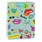 Lean Toys, torba prezentowa naklejki kolorowe znaczki, 23-18-10,5 cm, 1 szt.