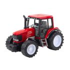 Lean Toys, traktor rolniczy z przyczepą, zielony