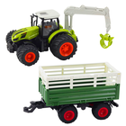 Lean Toys, traktor z przyczepą, pojazd zdalnie sterowany