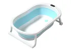Lean Toys, wanienka do kąpieli, składana, antypoślizgowa, niebieska