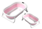 Lean Toys, wanienka do kąpieli, składana, różowa