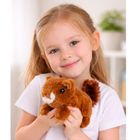Lean Toys, wiewiórka w koszyku, maskotka interkatywna