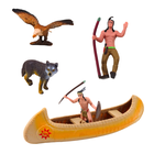 Lean Toys, wioska indiańska, zestaw figurek