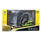 Lean Toys, wózek widłowy, pojazd metalowy, zielony, 1:50