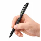 Lean Toys, zestaw długopisów wielofunkcyjnych 9w1, poziomica latarka śrubokręt, żółty czarny, 2 szt.