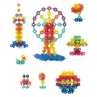 Lean Toys, Zestaw klocków śnieżynki w walizce, 140 elementów