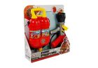 Lean Toys, zestaw Małego Strażaka, pistolet na wodę, czerwony