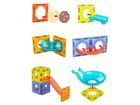 Lean Toys, zjeżdżalnia dla kulek, klocki magnetyczne, świecące, 75 elementów