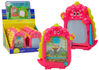 Lean Toys, znikopis, tablica do rysowania 2w1, dinozaur, różowy