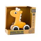 Lean Toys, żyrafa do ciągnięcia, żółta