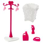 Leantoys, zestaw mebli dla lalek, pralnia, pralka i suszarka z akcesoriami