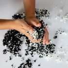 Learning Resources, Playfoam Pluffle, masa piankowa, czarno-biała