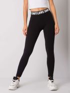 Legginsy damskie, czarne, Rue Paris