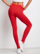 Legginsy damskie, czerwone, Basic Feel Good