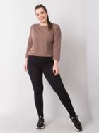 Legginsy damskie, plus size, czarne, Basic Feel Good