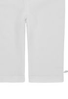 Legginsy dziewczęce, białe, Kanz