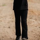 Legginsy dziewczęce, dzwony, czarne, Eevi