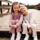 Legginsy dziewczęce, dzwony, fioletowe, Eevi