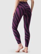 Legginsy funkcyjne damskie, bordowe, 4F