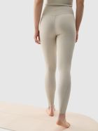 Legginsy funkcyjne damskie, ecru, 4F