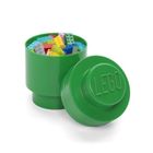 LEGO, Brick 1, okrągły pojemnik klocek, zielony