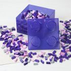 LEGO, Brick 4, pojemnik klocek, transparentny fiolet